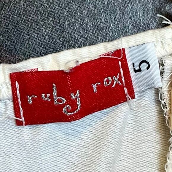 Ruby Rox Cream And Brown Floral Sundress Pink Waist Ribbon 5 - Picture 11 of 13